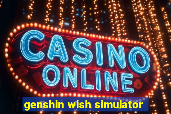 genshin wish simulator